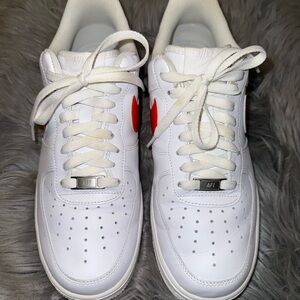 Like New Nike White and Orange Sneakers Size 10